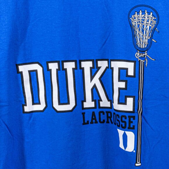 Duke University Lacrosse T-Shirt Medium Y2K College Sports NCAA - Picture 4 of 8